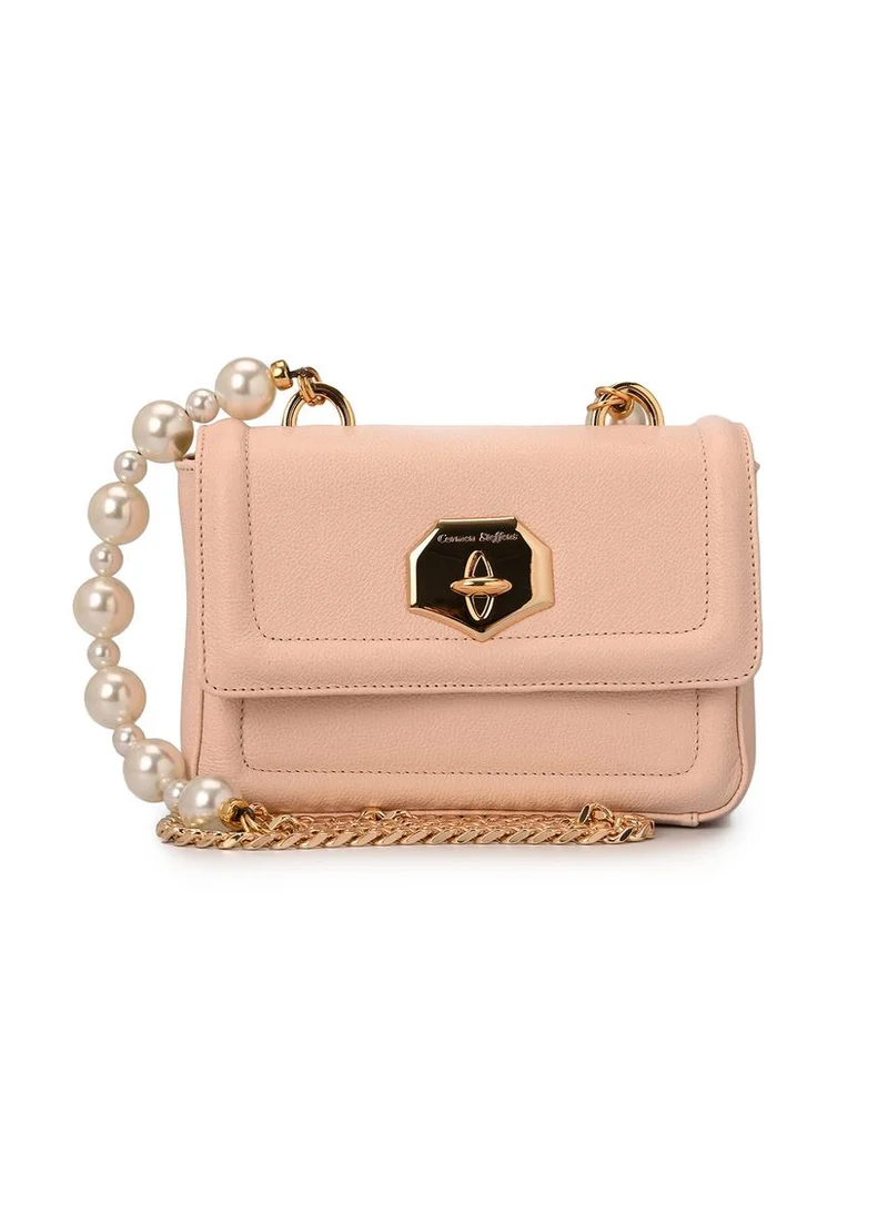 كارمن ستيفنز حقيبة كروس بودي لؤلؤي وردي